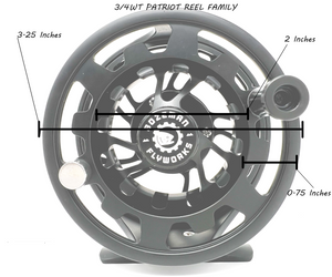 3/4wt - The Patriot Reel Stealth w/ Line
