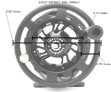 5/6wt - The Patriot Reel Stealth w/ Line