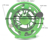 7/8wt - The Patriot Reel Flat Green w/ Line