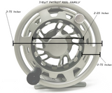 7/8wt - The Patriot Reel Flat Gunmetal w/ Line