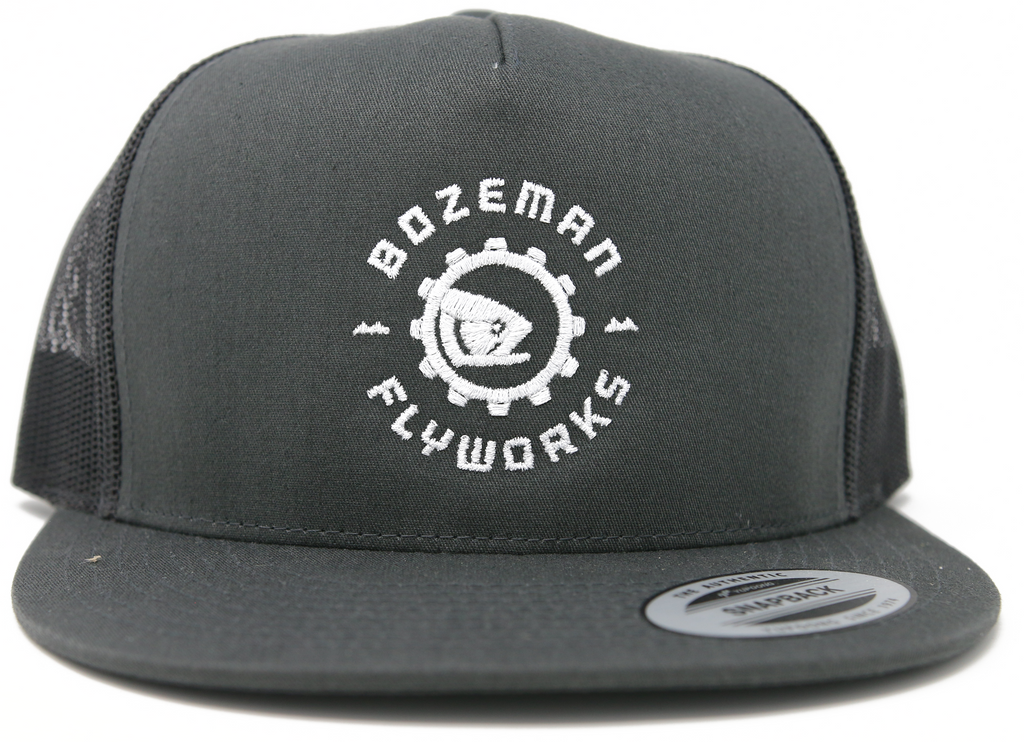 Trucker Hat - Flat Bill - Gray