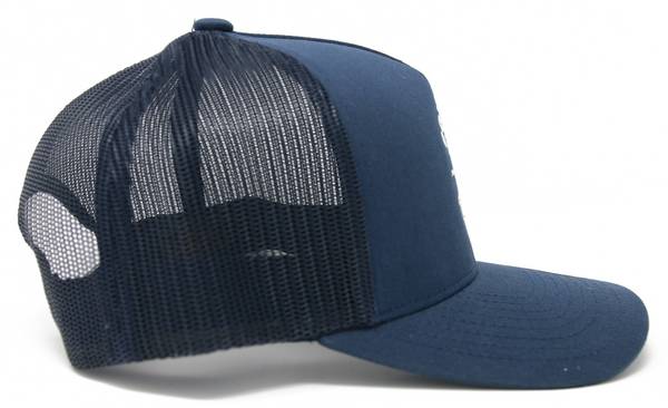 Trucker Hat - Flat Bill - Blue – Bozeman FlyWorks