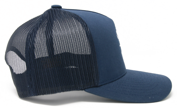 Navy and hot sale white trucker hat