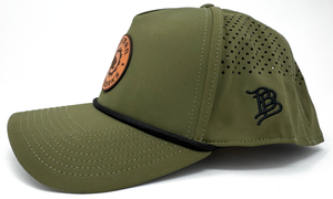 Full Leather Patch - 5 Panel - Loden