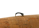 N0008 - Tungsten Bead Zebra Midge Black