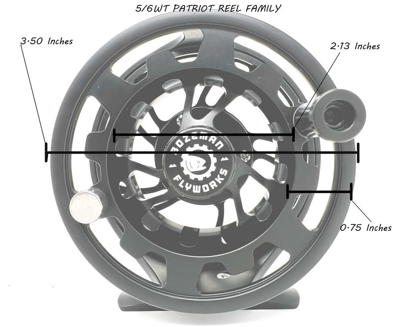 5/6wt - The Patriot Reel Stealth w/ Line