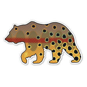 Bear Golden Trout Decal