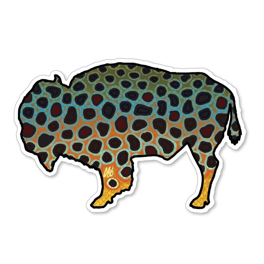 Bison Brown Trout Decal