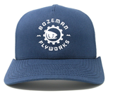 Trucker Hat - Navy Blue and White