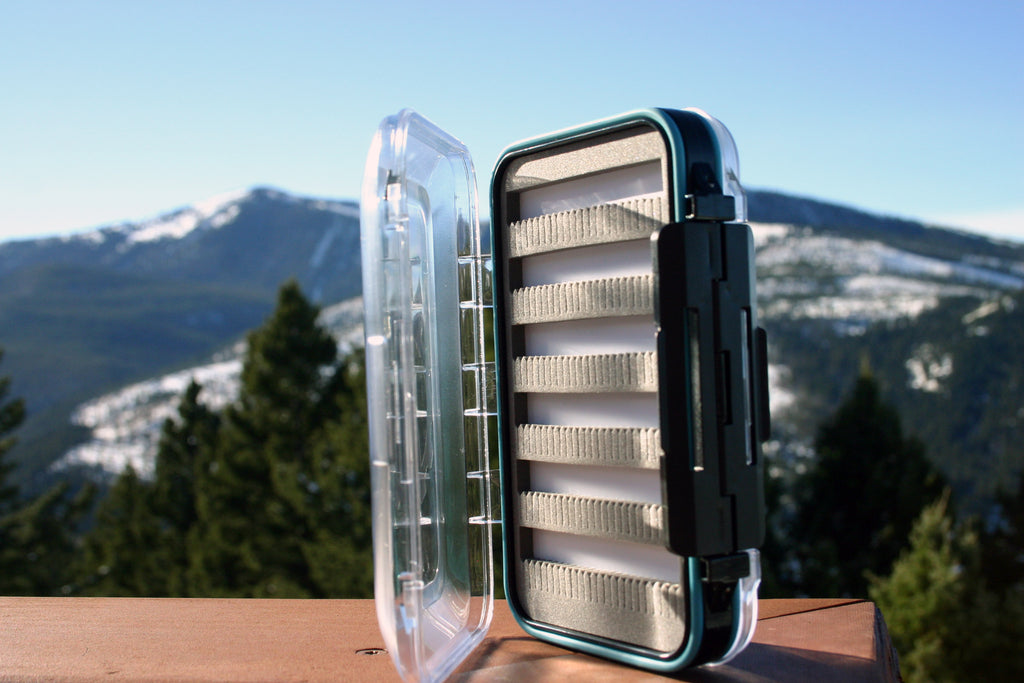 Large Waterproof fly box, double sided with micro slit foam from  ReelFlies.ca