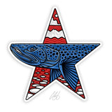 Star Brown Trout Decal