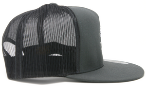 Trucker Hat - Flat Bill - Gray